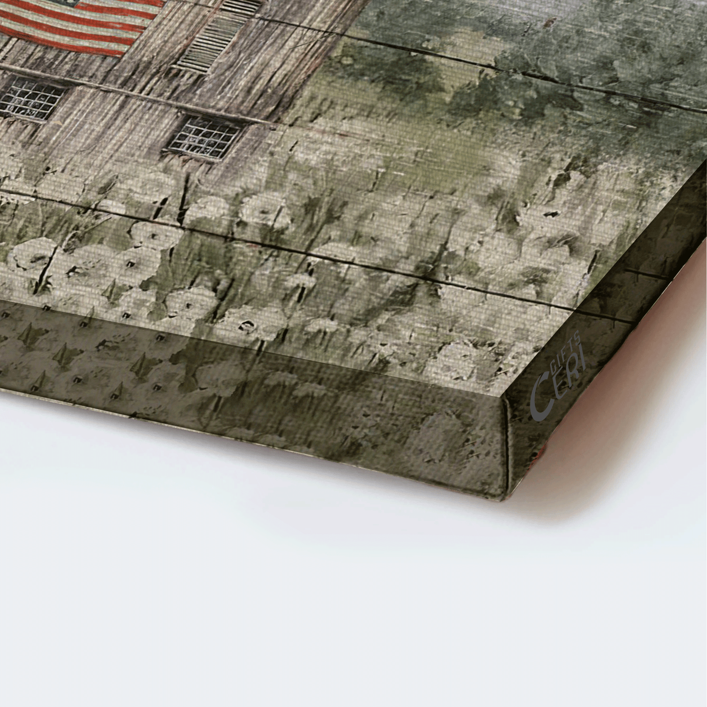 Jesus Landscape Canvas - Old Barn Painting, Dandelion field, America Flag Landscape Canvas - Gift For Christian - Today I choose joy Landscape Canvas