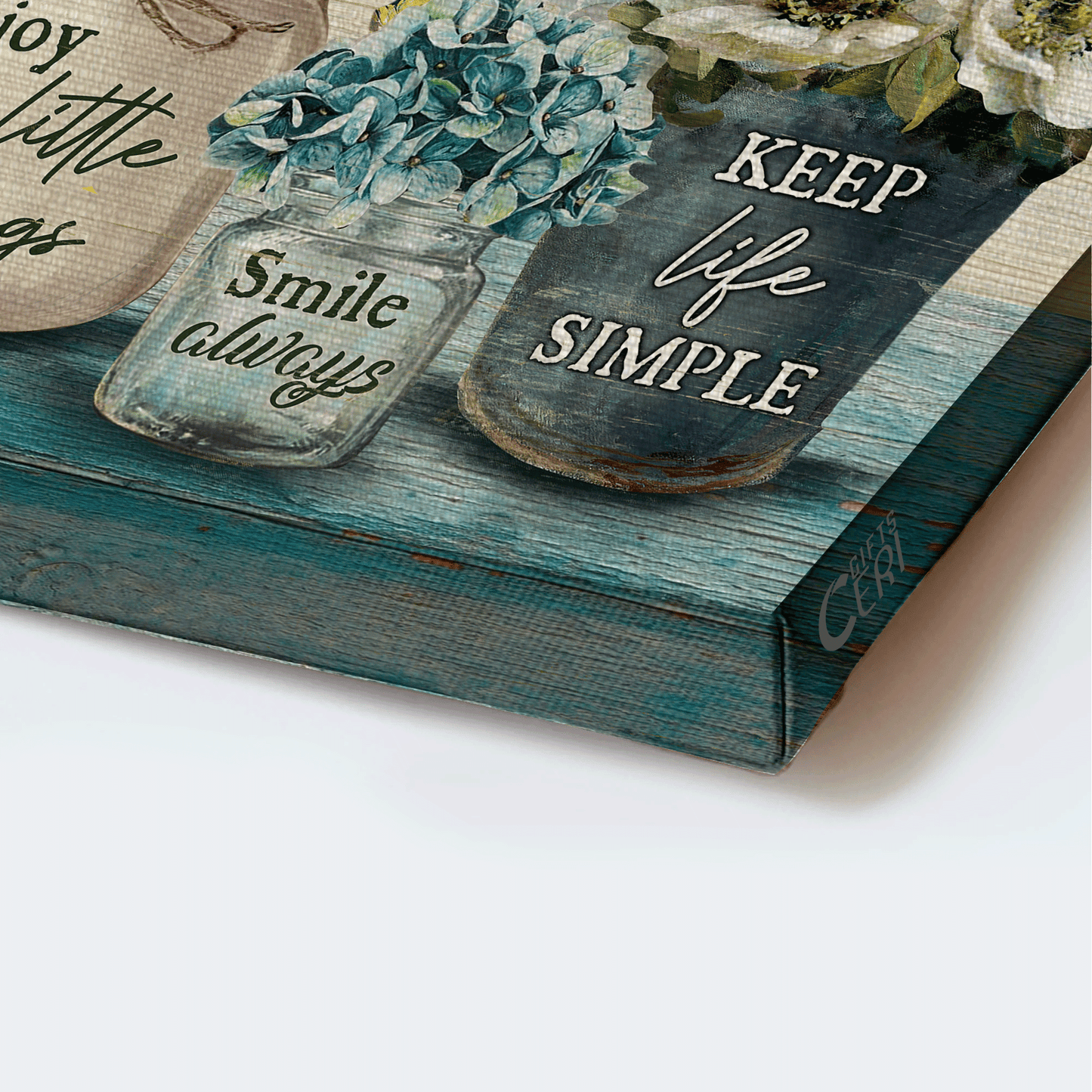 Jesus Landscape Canvas - Vintage Flower, Vintage Painting Canvas - Gift For Christian - Every Day Is A Gift Canvas