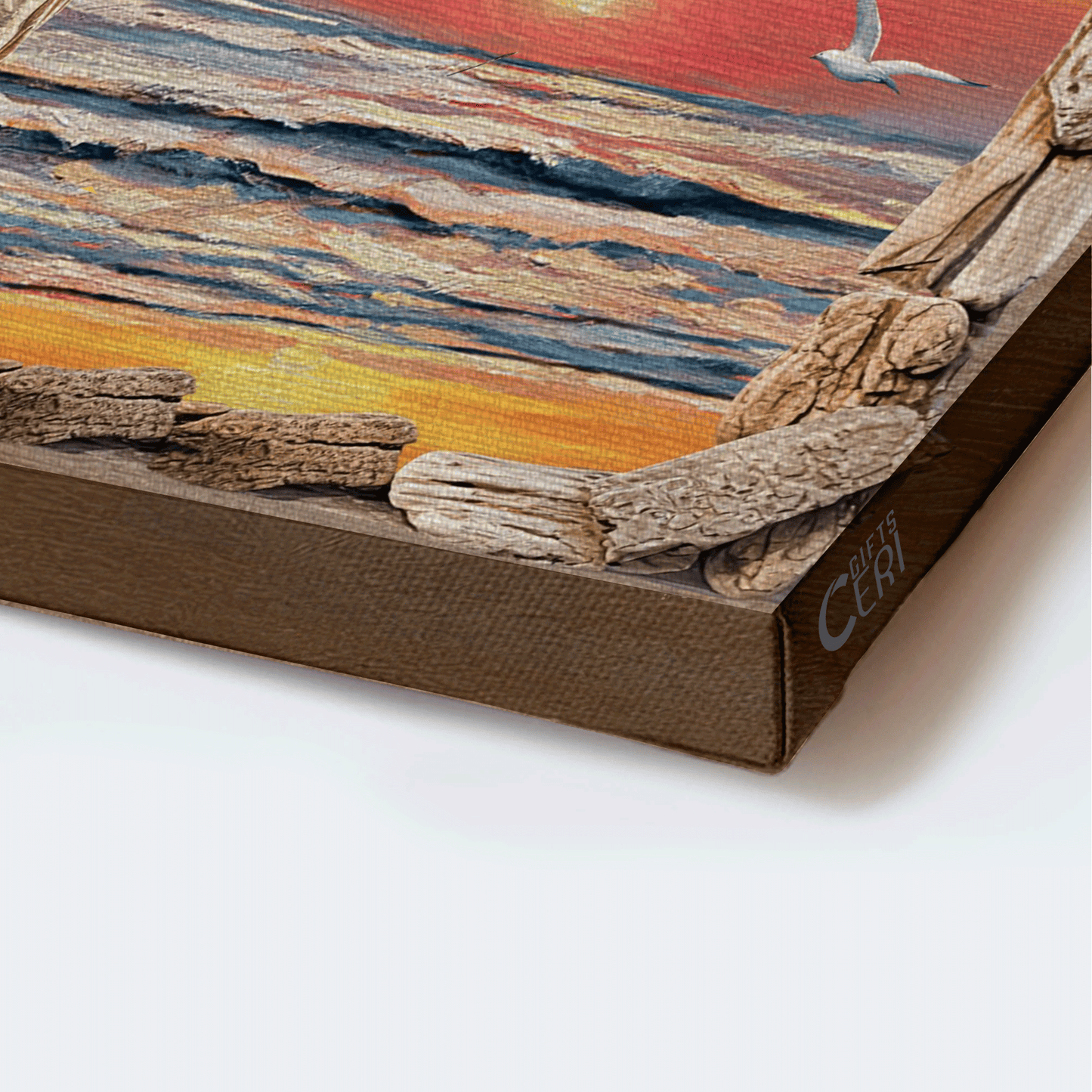 Jesus Landscape Canvas - Walking With Jesus, White Horse, Beautiful Beach Canvas - Gift For Christian - I Will Walk By Faith Canvas