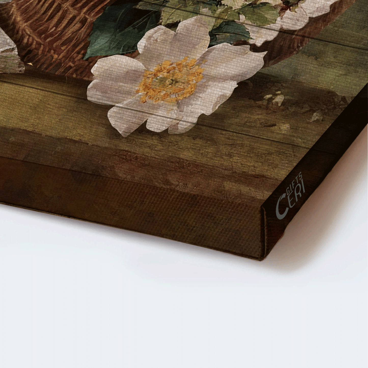Jesus Landscape Canvas- Beautiful jasmine, Wooden cross, Colorful hummingbird canvas- Gift for Christian- Just pray