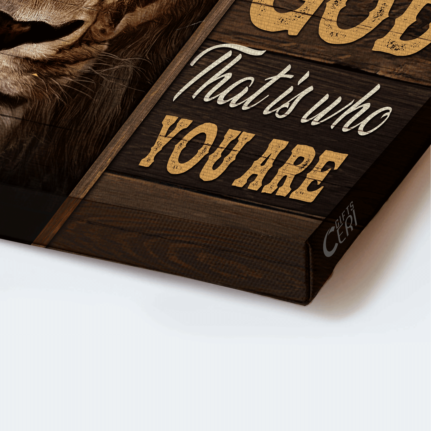 Jesus Landscape Canvas - Lion of Judah, Religious painting, Abstract art Landscape Canvas - Gift For Christian - My God, that is who you are Landscape Canvas