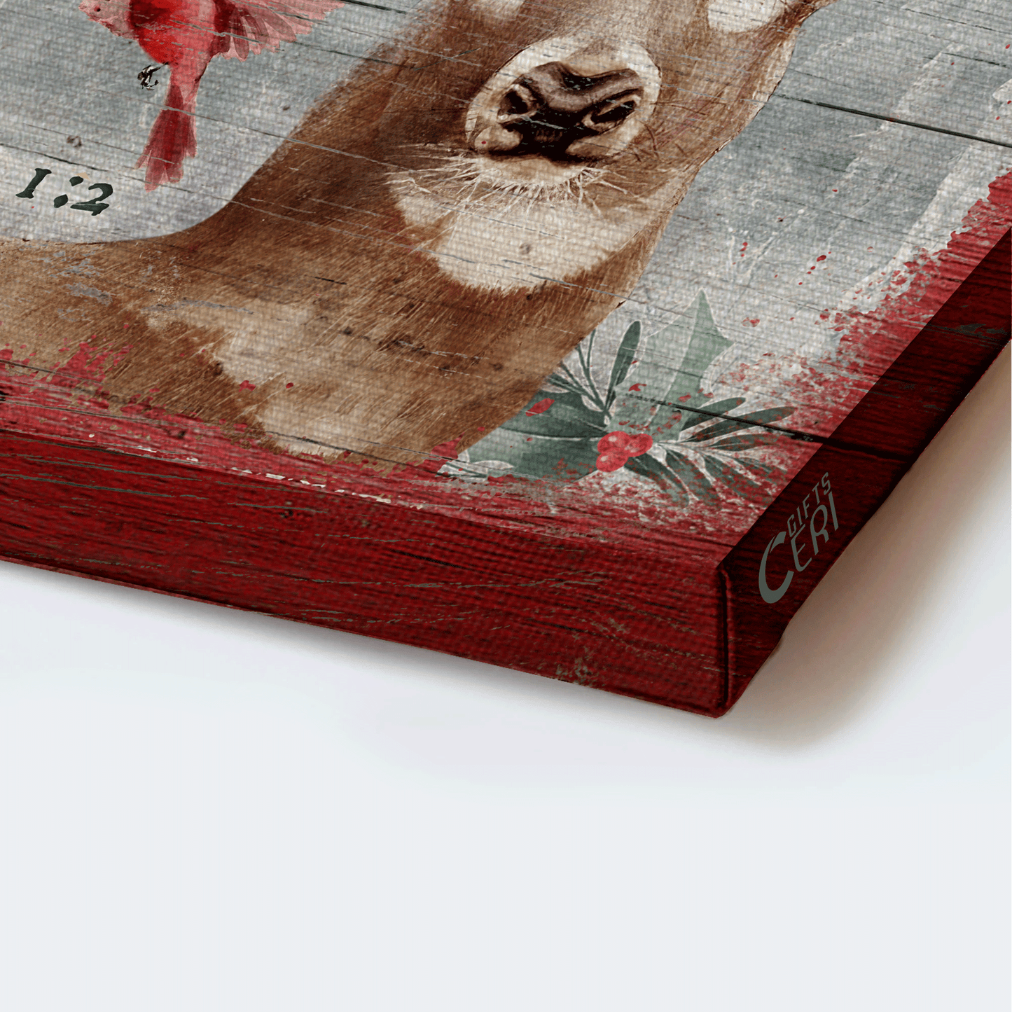 Jesus Landscape Canvas - Christmas, Unique Reindeer, Christmas Wreath Landscape Canvas - Gift For Christian - Today I Choose Joy Landscape Canvas