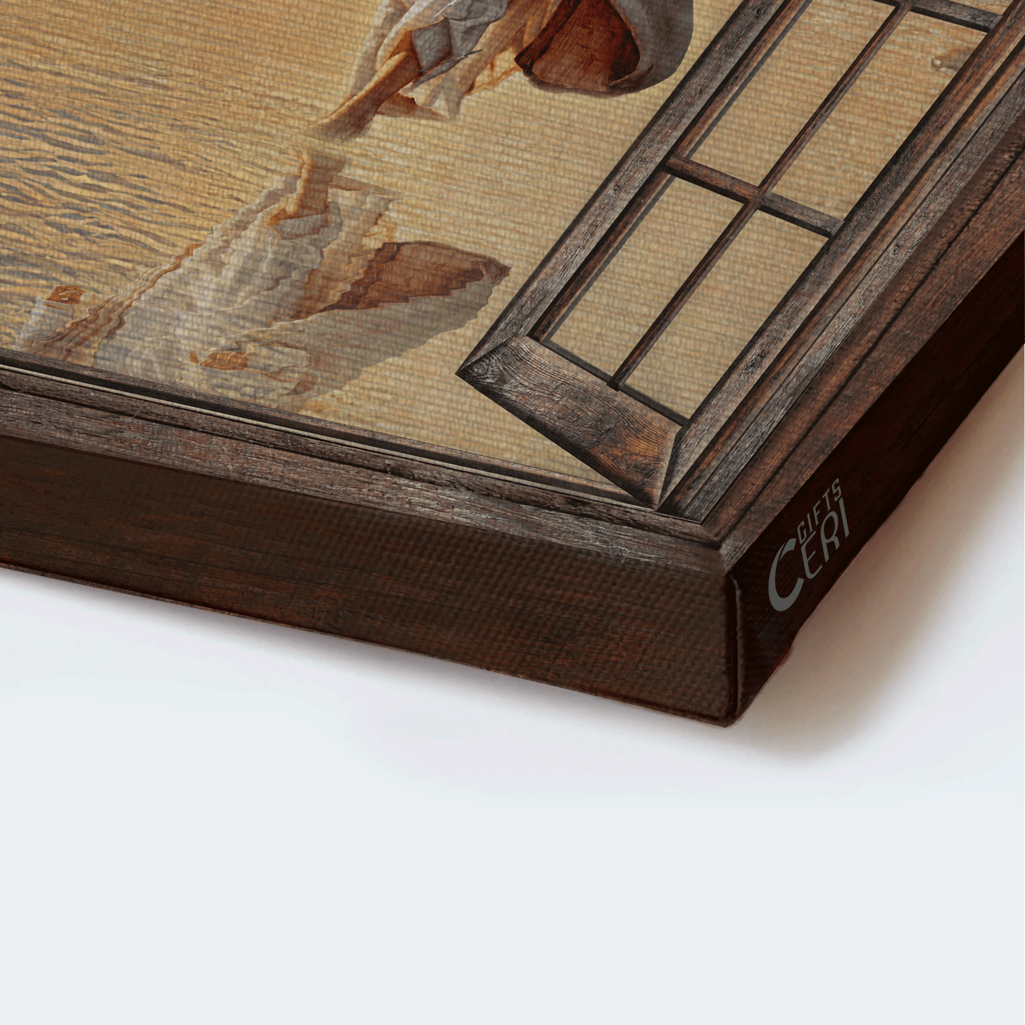 Jesus Landscape Canvas - Beautiful beach, Walking with Jesus Landscape Canvas - Gift For Christian - I will walk by faith