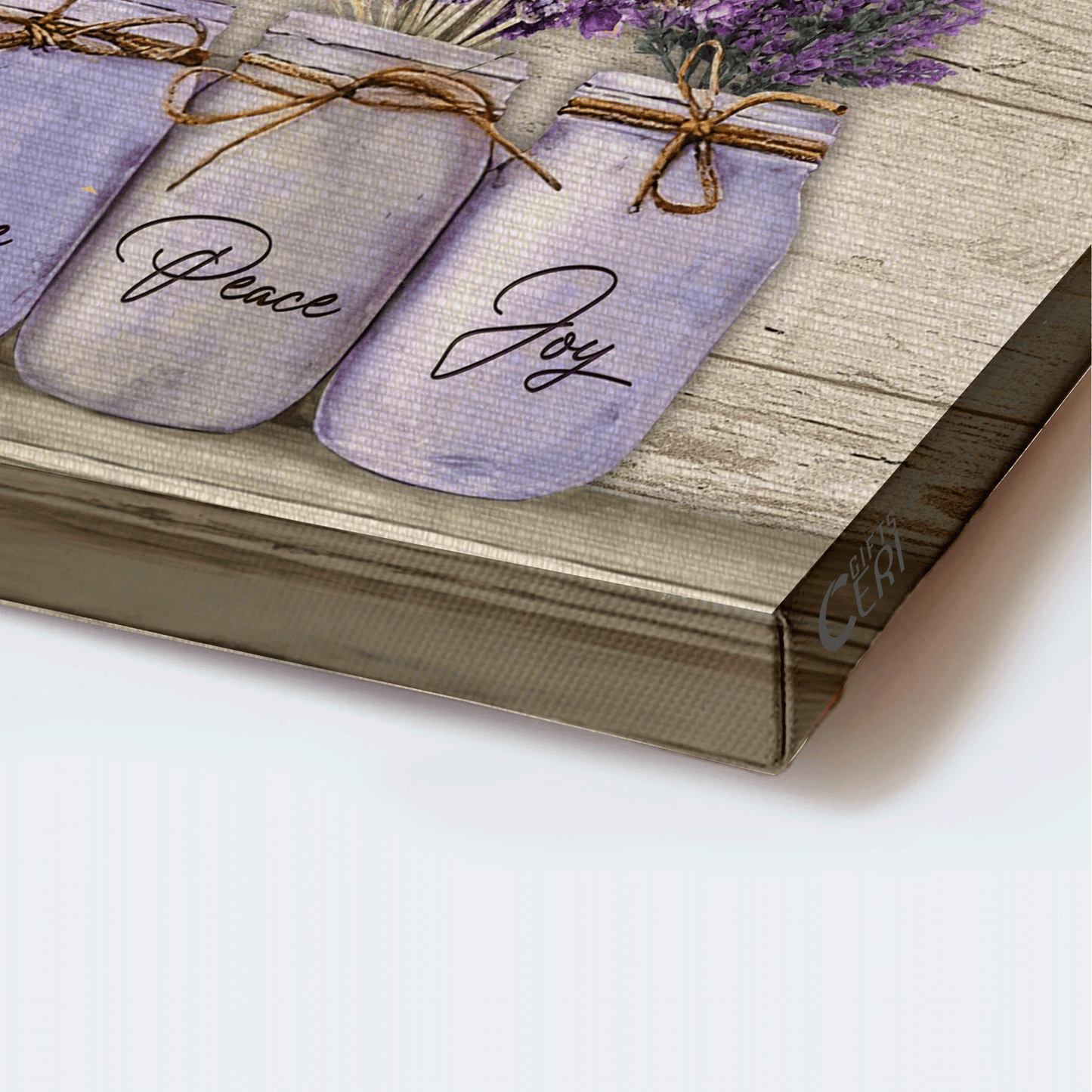 Jesus Landscape Canvas - Lavender, Vintage Painting Canvas - Gift For Christian - Be still and know that I am God Landscape Canvas