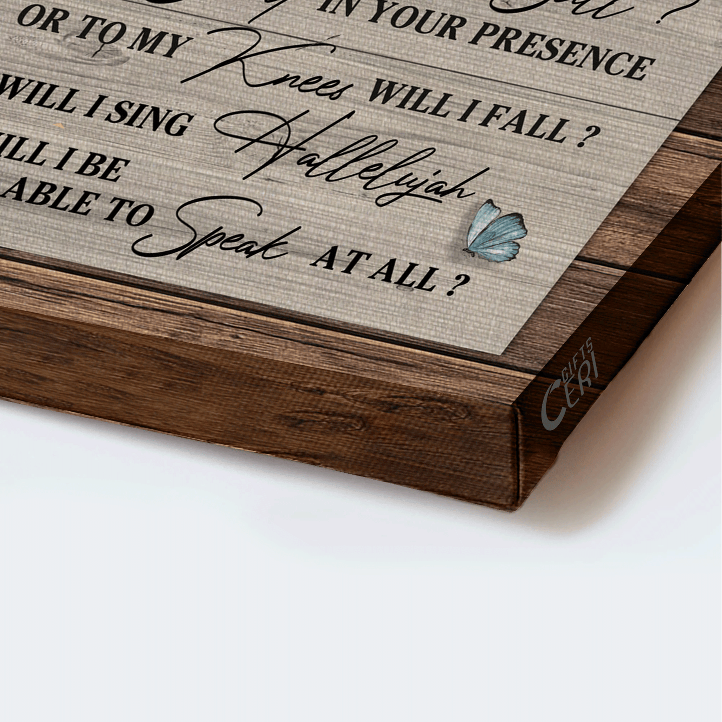 Jesus Landscape Canvas - Old Barn Painting, Wooden Cross, Butterfly Landscape Canvas - Gift For Christian - I can only imagine Landscape Canvas