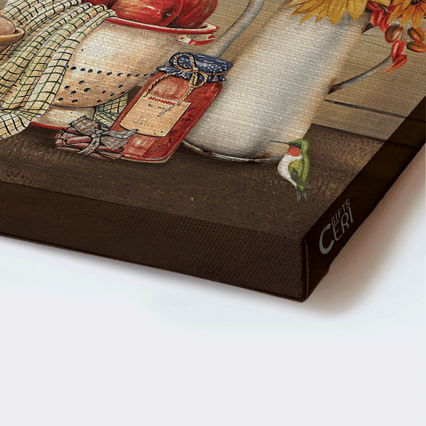Jesus Landscape Canvas- Beautiful daisy, Pretty kitchen, Vintage sign, Hummingbird canvas- Gift for Christian- Just breathe