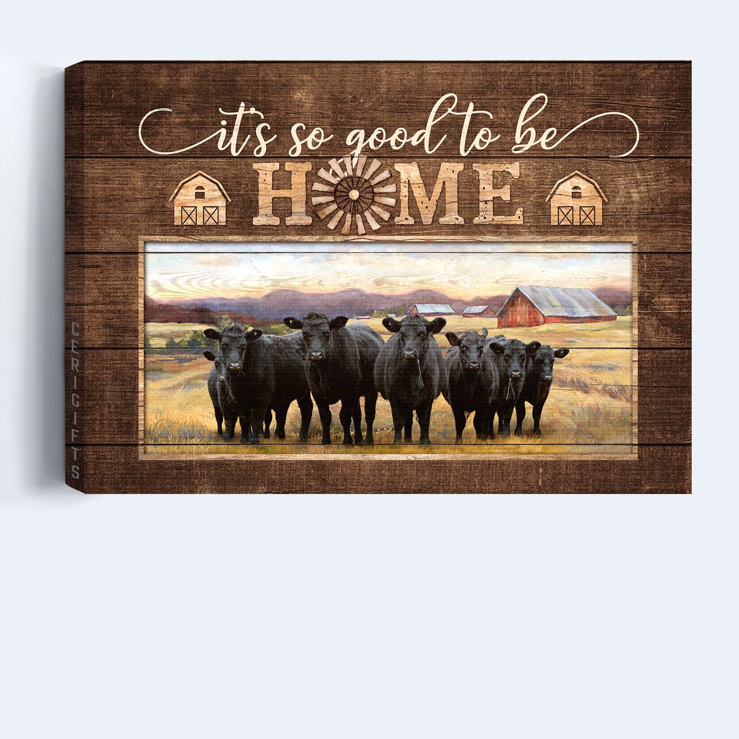 Jesus Landscape Canvas - Angus Aberdeen, Tranquil farm Landscape Canvas - Gift For Religious Christian - It's so good to be home