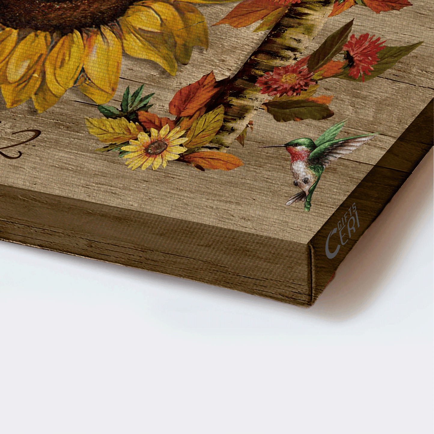 Jesus Landscape Canvas - Bible verse, Abstract sunflower, Watercolor hummingbirds Landscape Canvas - Gift For Christian - Today I choose joy Landscape Canvas