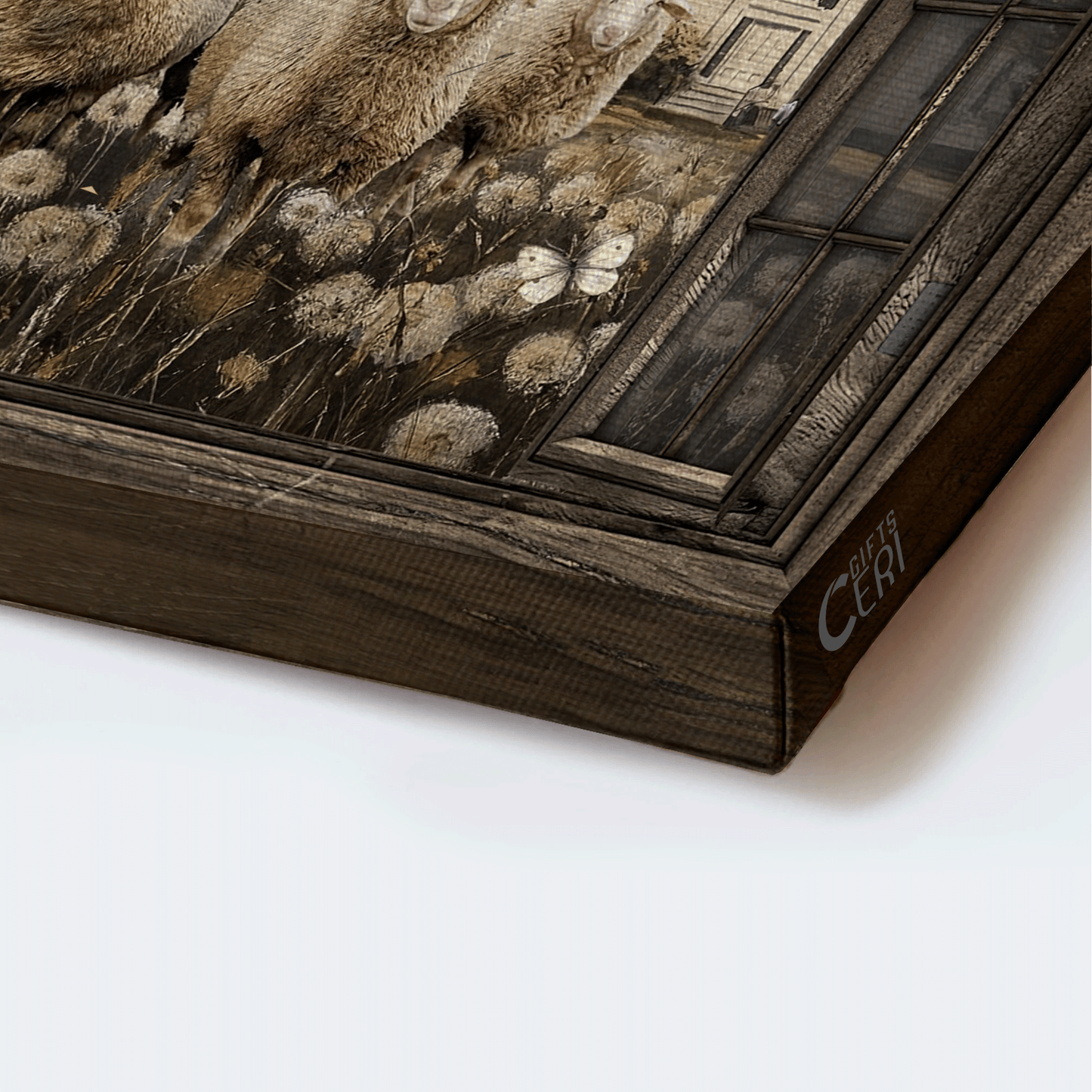 Jesus Landscape Canvas- Amazing Lamb Of God, Dandelion Field, Church Landscape Canvas- Gift For Christian- It Is Well With My Soul