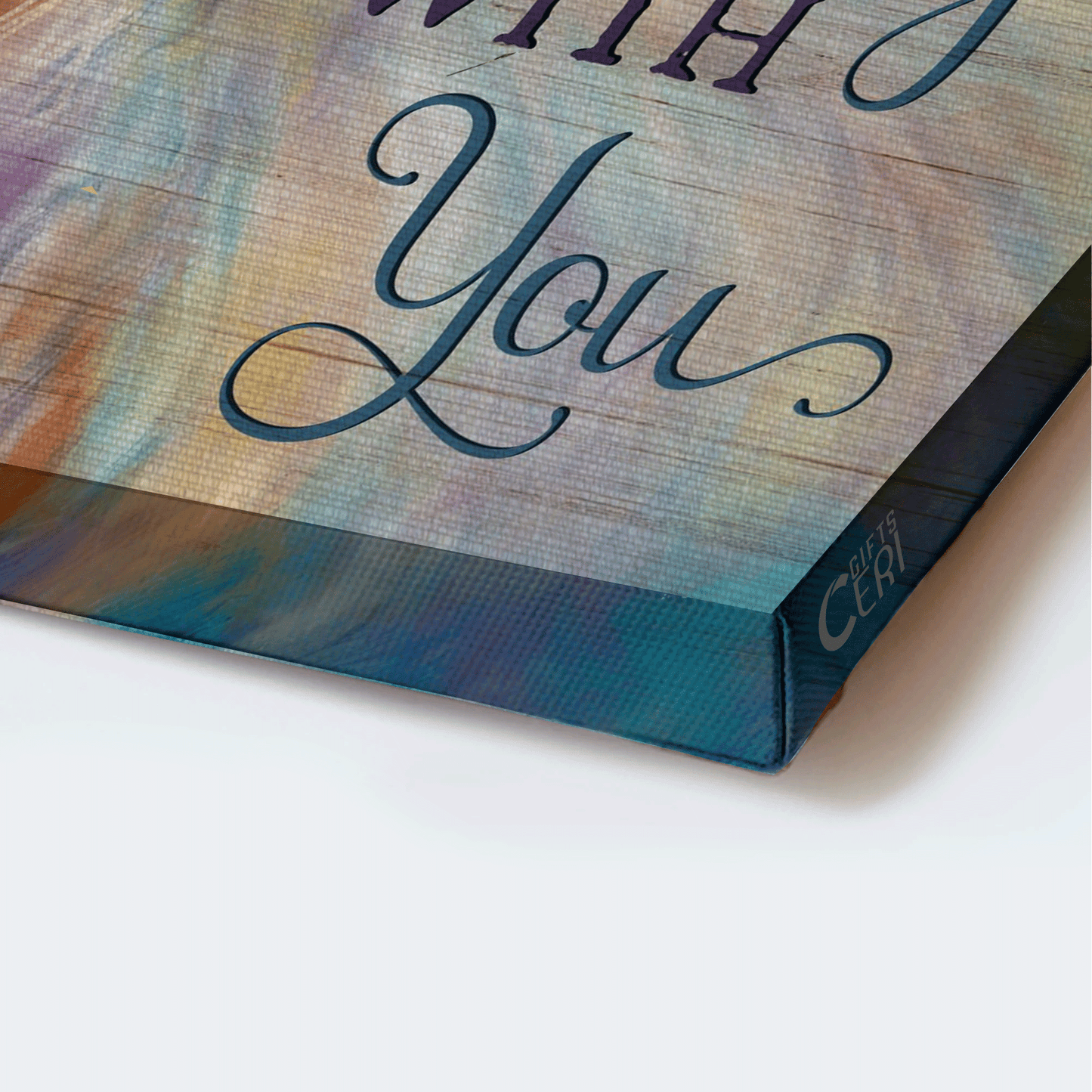 Jesus Landscape Canvas- Abstract Art, Watercolor Horses, Sweet Couple Landscape Canvas- Gift For Religious Christian- I Am Always With You