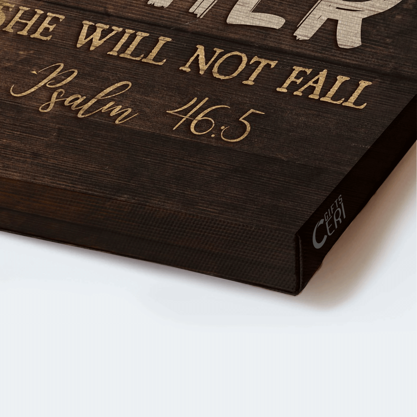 Jesus Landscape Canvas - Walking With Jesus, Warrior Drawing, Dove Canvas - Gift For Christian - God Is With Her Canvas