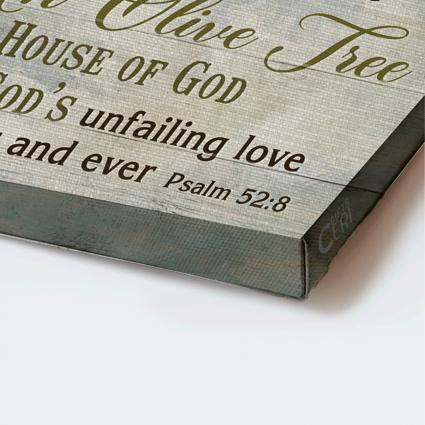 Jesus Landscape Canvas - Olive tree, Dove drawing, Green garden Landscape Canvas - Gift For Christian - I am like an olive tree Landscape Canvas