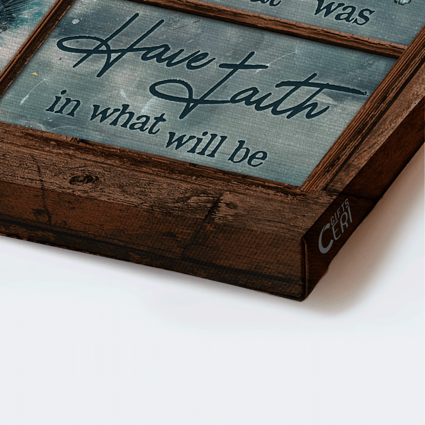 Jesus Landscape Canvas- Beautiful Dandelion, Blue Butterfly Canvas- Gift For Christian- Accept What Is Let Go