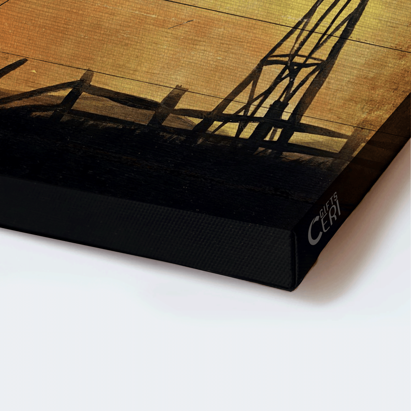 Jesus Landscape Canvas - Old Barn Painting, Windmill, Sunset Landscape Landscape Canvas - Gift For Christian - Everyday is a new beginning Landscape Canvas