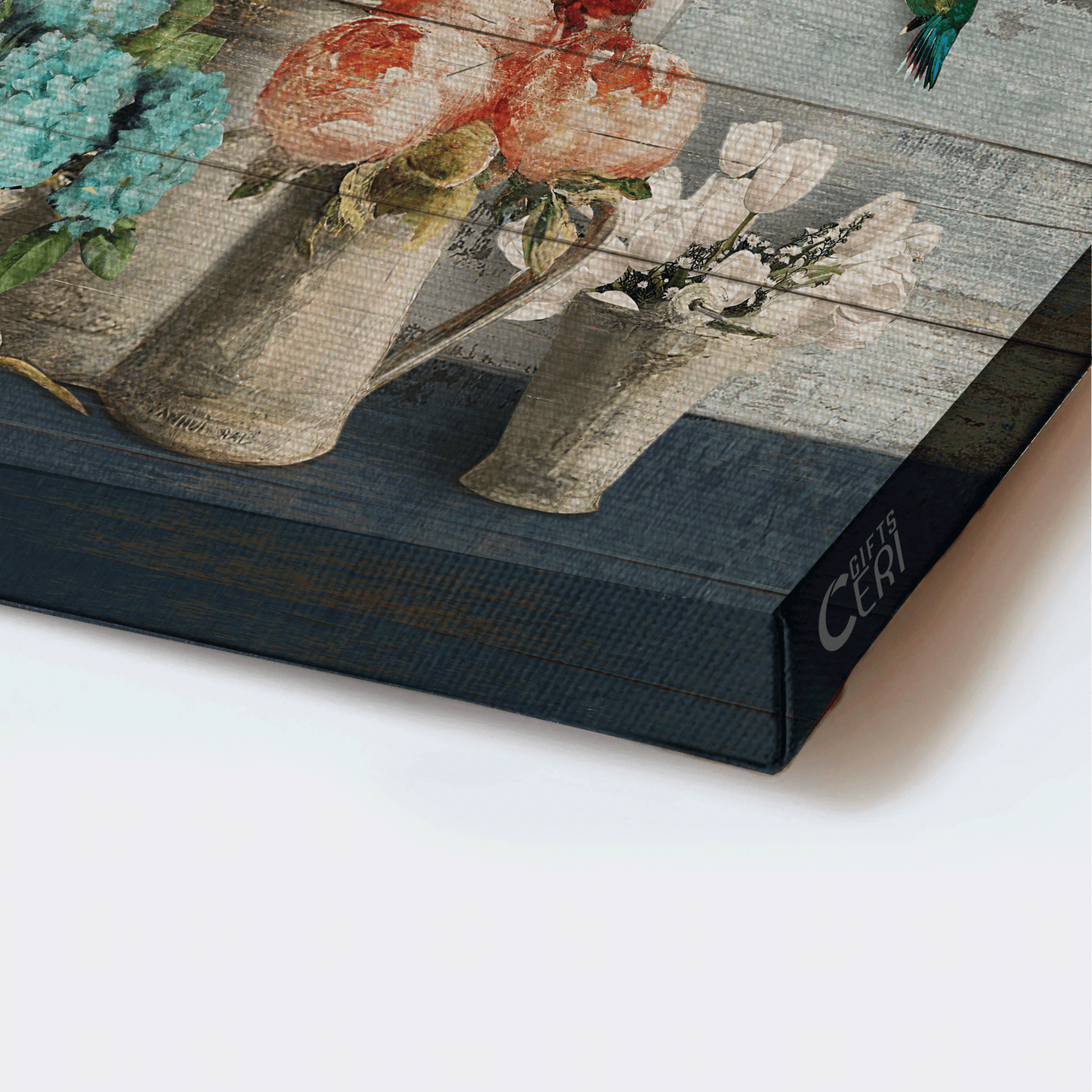 Jesus Landscape Canvas - Lovely hummingbird, Types of flowers, Beautiful flowers Landscape Canvas - Gift For Christian - Just have faith Landscape Canvas