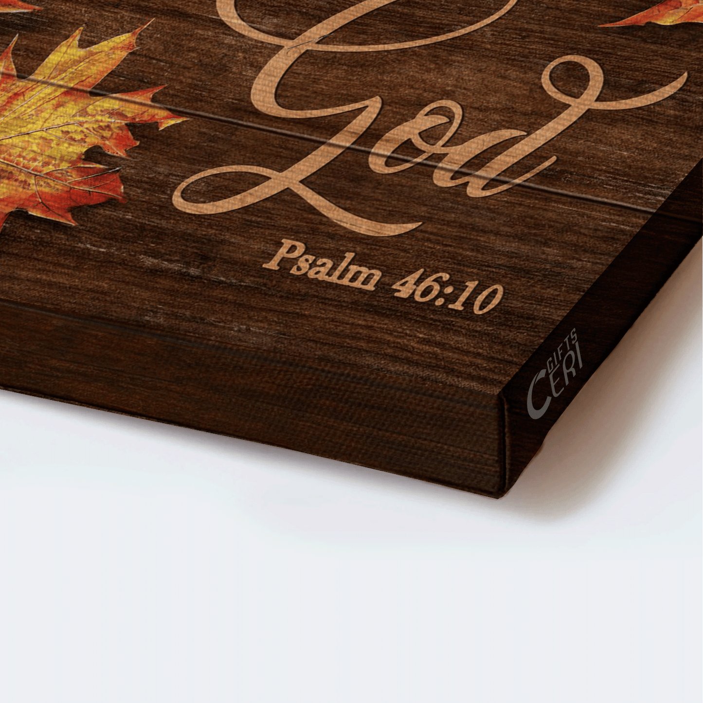 Jesus Landscape Canvas - Maple leaf Canvas - Gift for Christian - Be still and know that I am God Landscape Canvas