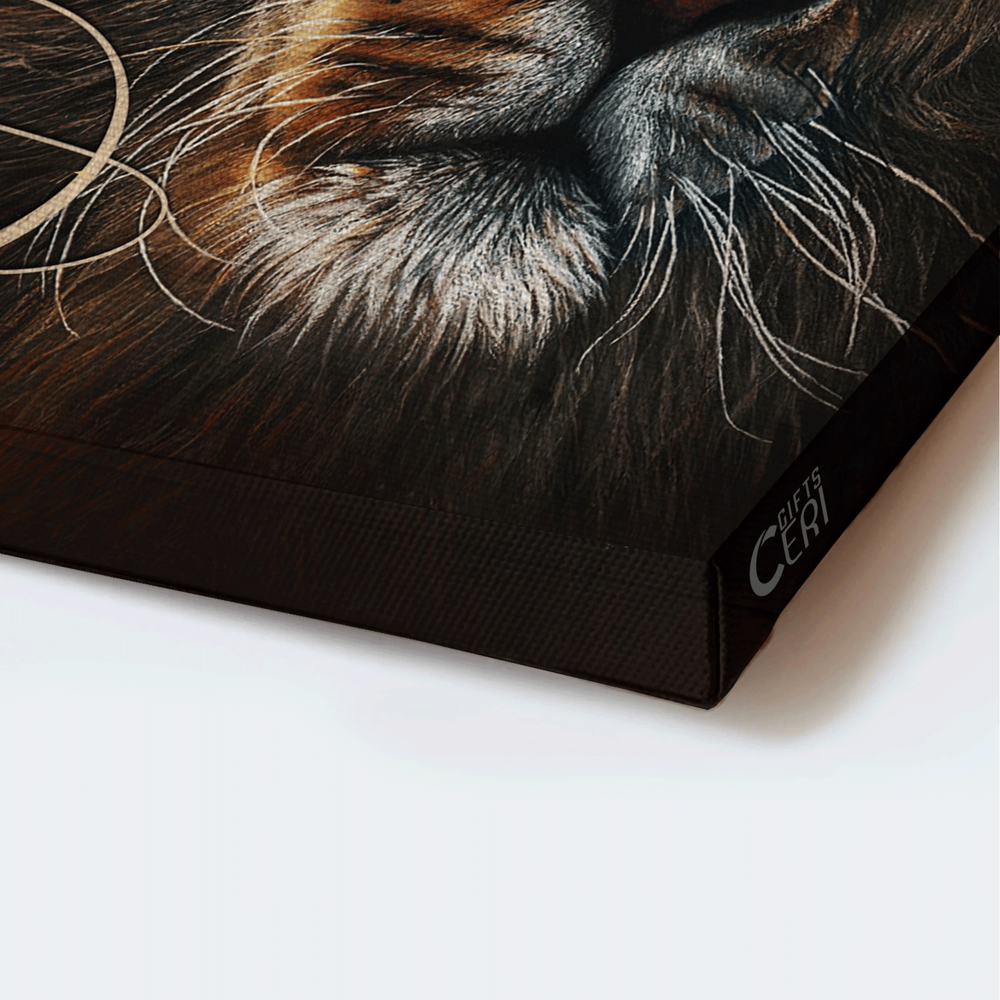 Jesus Landscape Canvas - Lion painting, Brown butterfly Landscape Canvas - Gift For Christian - Let your faith be bigger than you fear Landscape Canvas