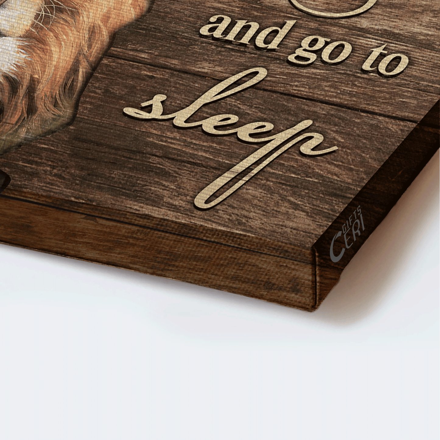 Jesus Landscape Canvas - Lion of Judah, Lamb of God, Valley painting, On a peaceful day Landscape Canvas - Gift For Christian - Give It To God And Go To Sleep Landscape Canvas