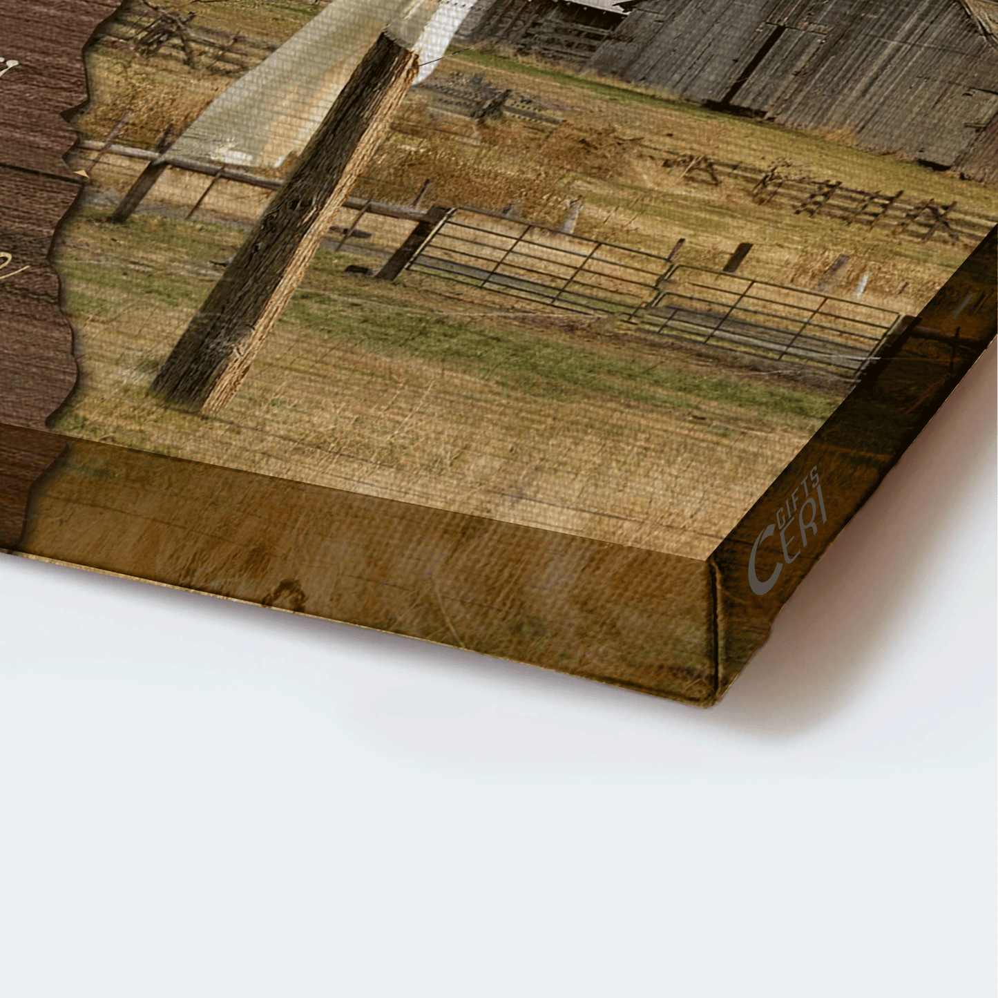 Jesus Landscape Canvas - Tranquil Farm, Wooden Cross Canvas - Gift For Christian - I Still Believe In Amazing Grace Canvas