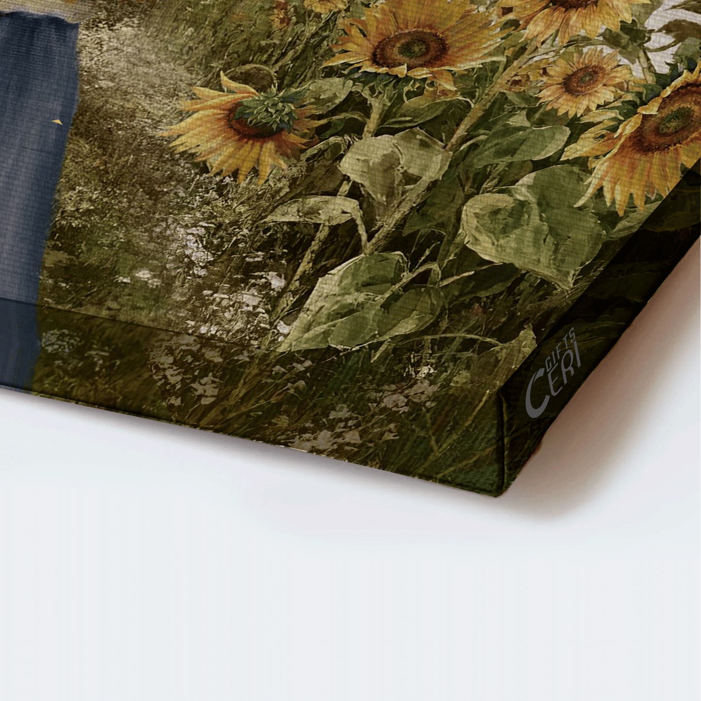 Jesus Landscape Canvas- Beautiful girl, Sunflower field, Colorful hummingbirds canvas- Gift for Christian- Life is a long journey