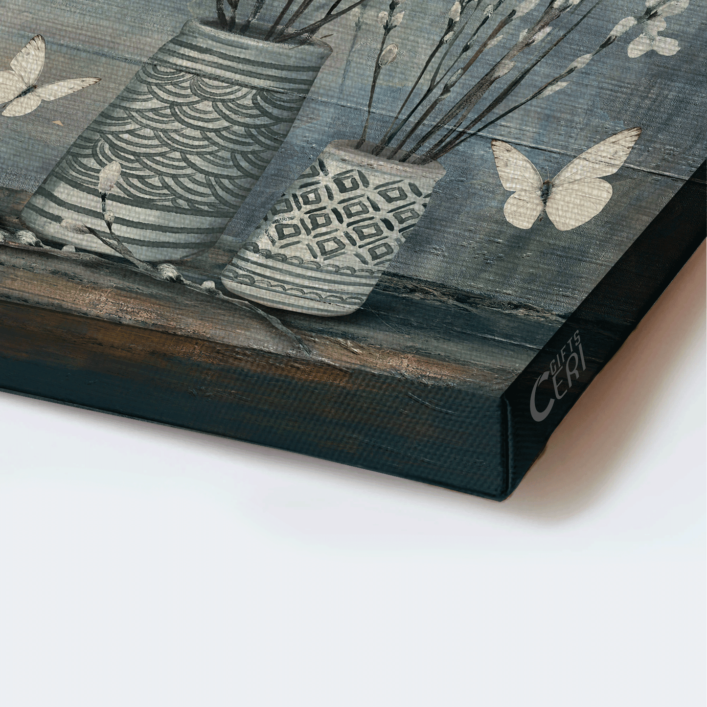 Jesus Landscape Canvas - Lovely white butterfly, Vintage flower painting Landscape Canvas - Gift For Christian -   Have faith in what will be Landscape Canvas Prints, Christian Wall Art