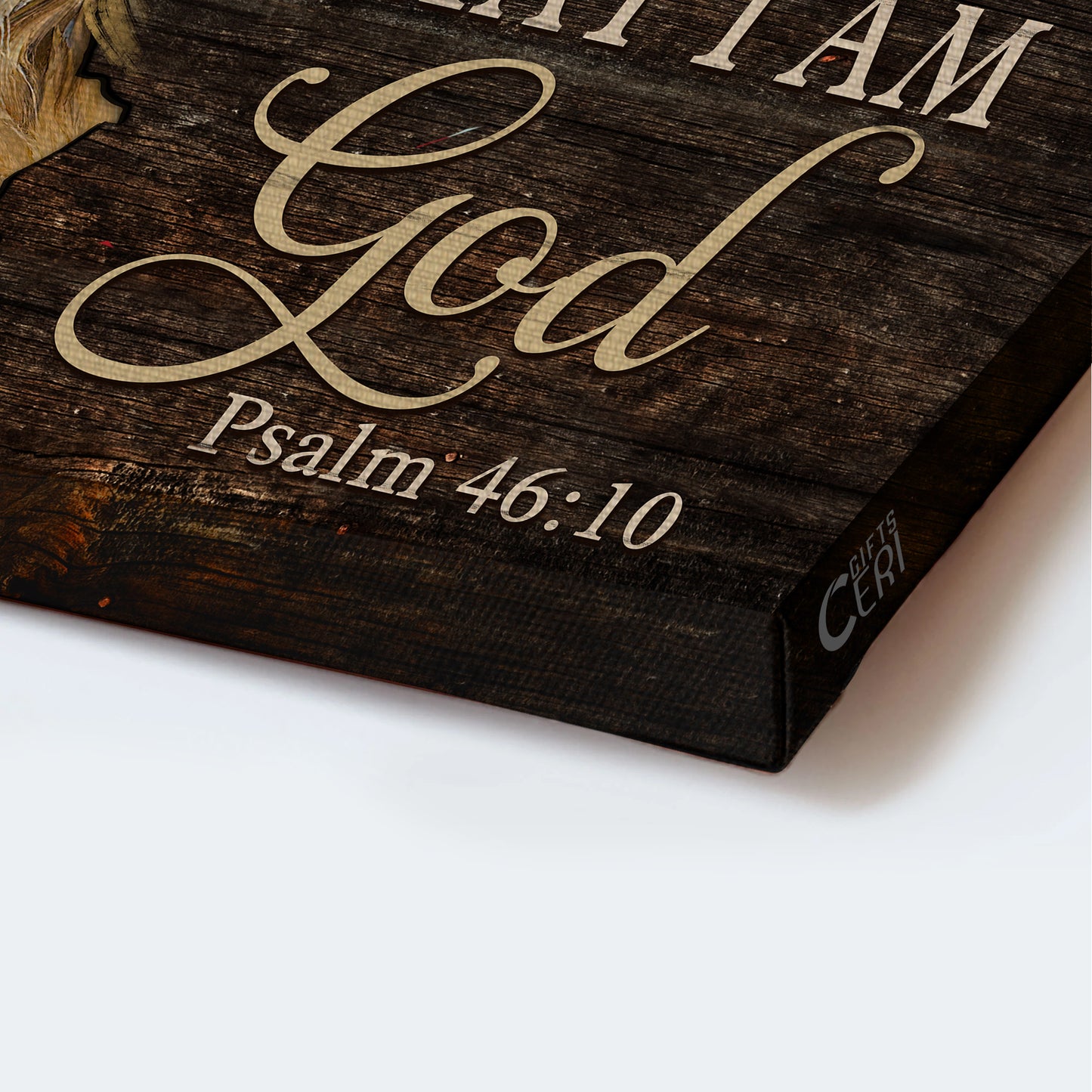 Jesus Landscape Canvas - Bible verse wall art, God Psalm 46:10 canvas print Landscape Canvas - Gift For Christian - Be still I am God Landscape Canvas