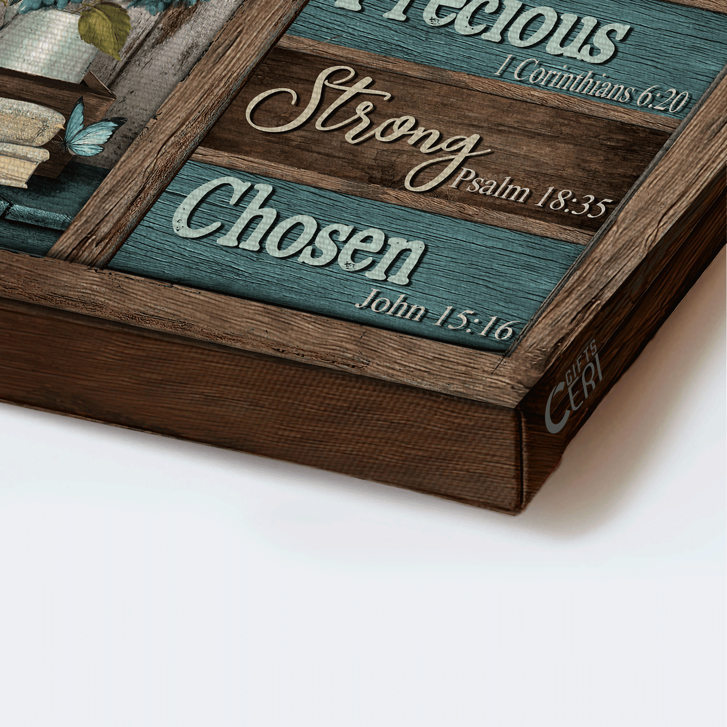 Jesus Landscape Canvas - Summer Vibe, Blue Lantern, Beautiful Flower Canvas - Gift For Christian - God Says You Are Unique Canvas