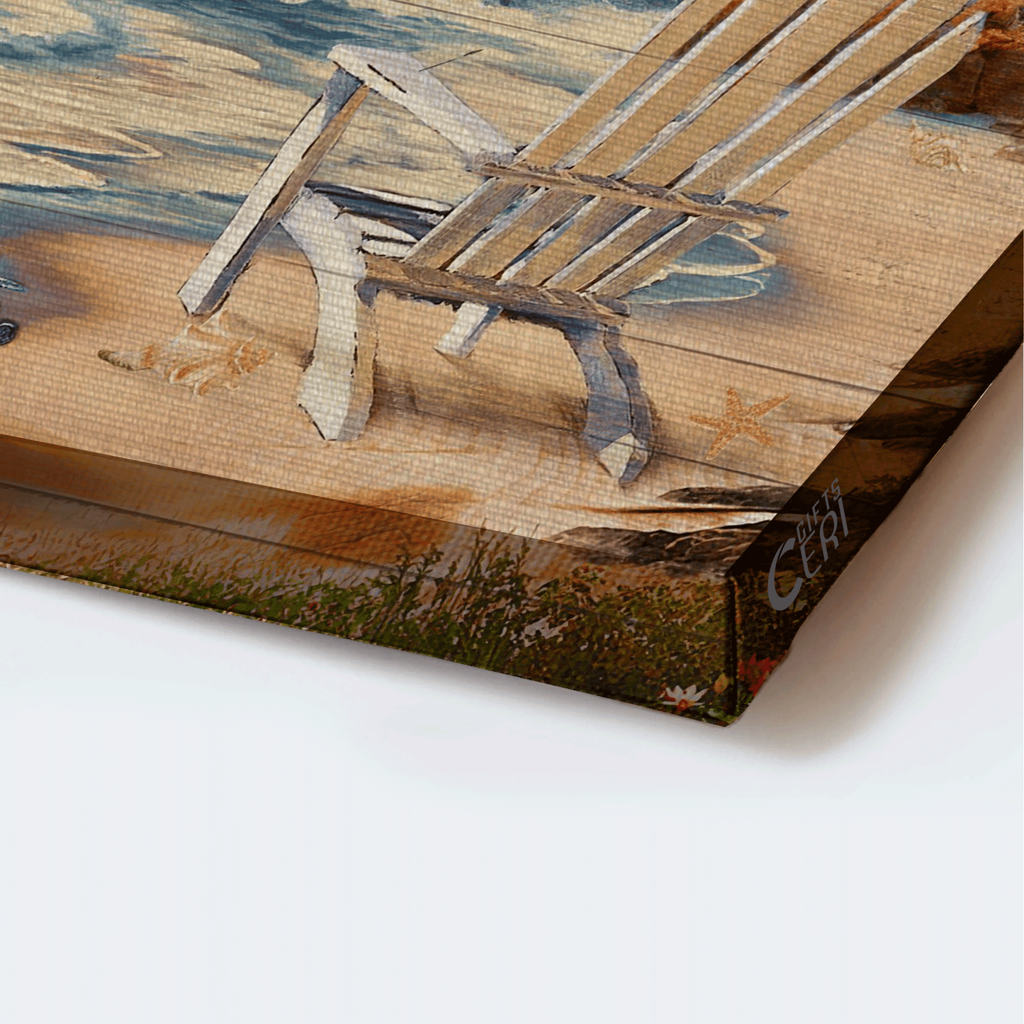 Jesus Landscape Canvas - Peace drawing, Ocean view, Pretty lighthouse Landscape Canvas - Gift For Christian - Let the sea set you free Landscape Canvas