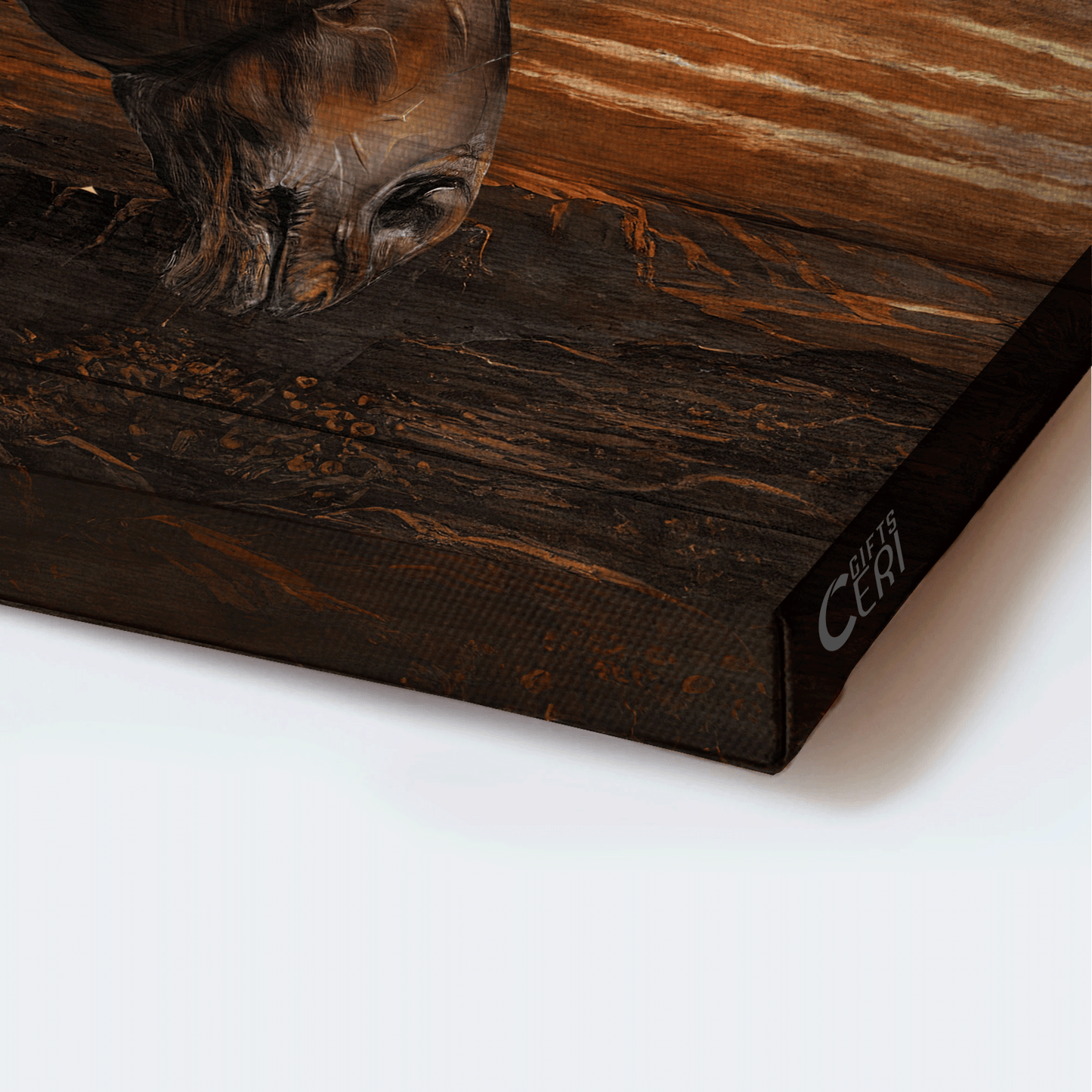 Jesus Landscape Canvas- Black horse, Dark orange sunset, Jesus painting- Gift for Christian- Just have faith - Landscape Canvas Prints, Christian Wall Art