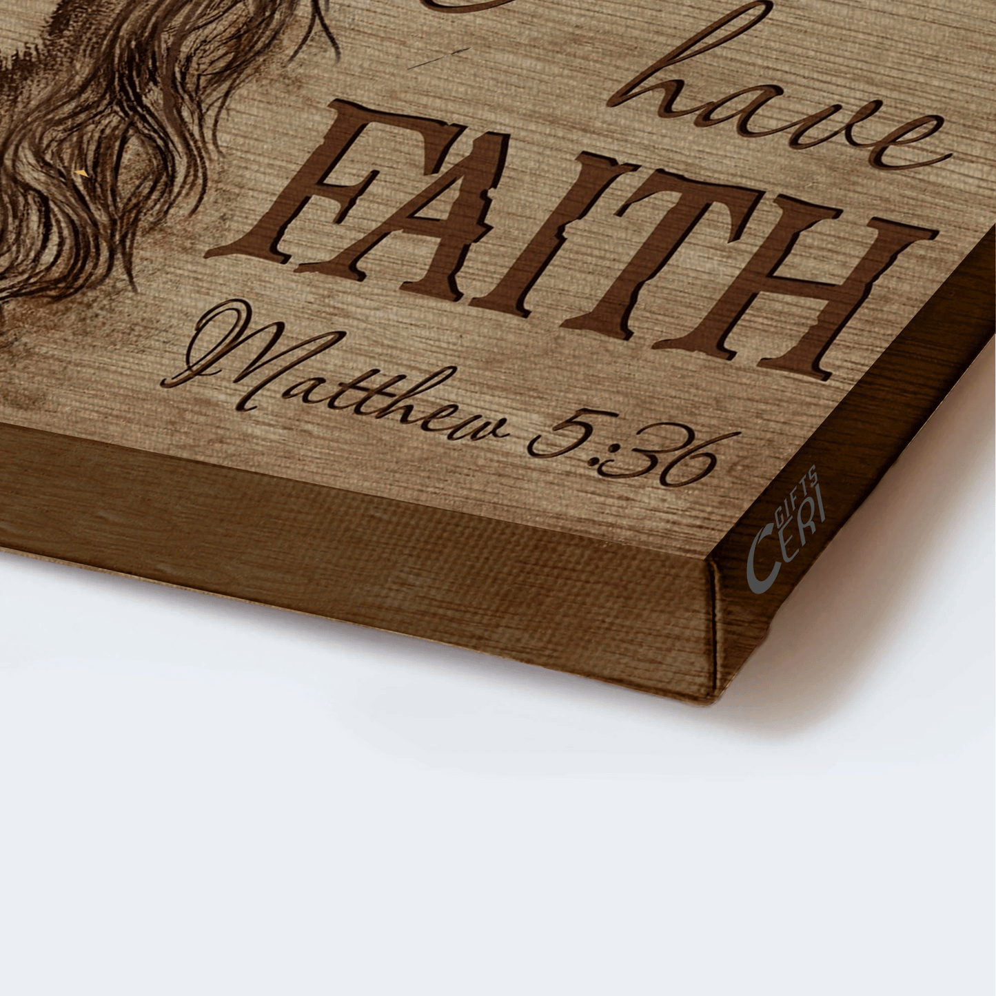 Jesus Landscape Canvas - Motivational quote Landscape Canvas - Inspirational gift, Gift For Religious Chiristian - Don't be afraid, Just have faith