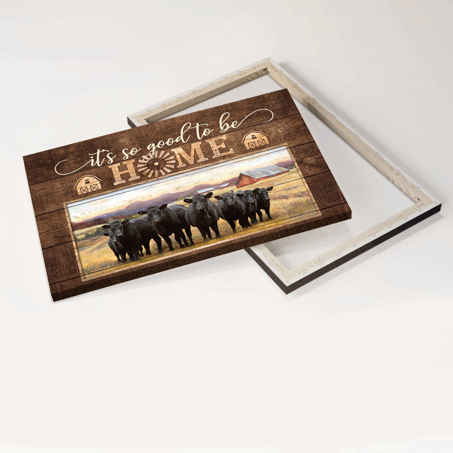 Jesus Landscape Canvas - Angus Aberdeen, Tranquil farm Landscape Canvas - Gift For Religious Christian - It's so good to be home