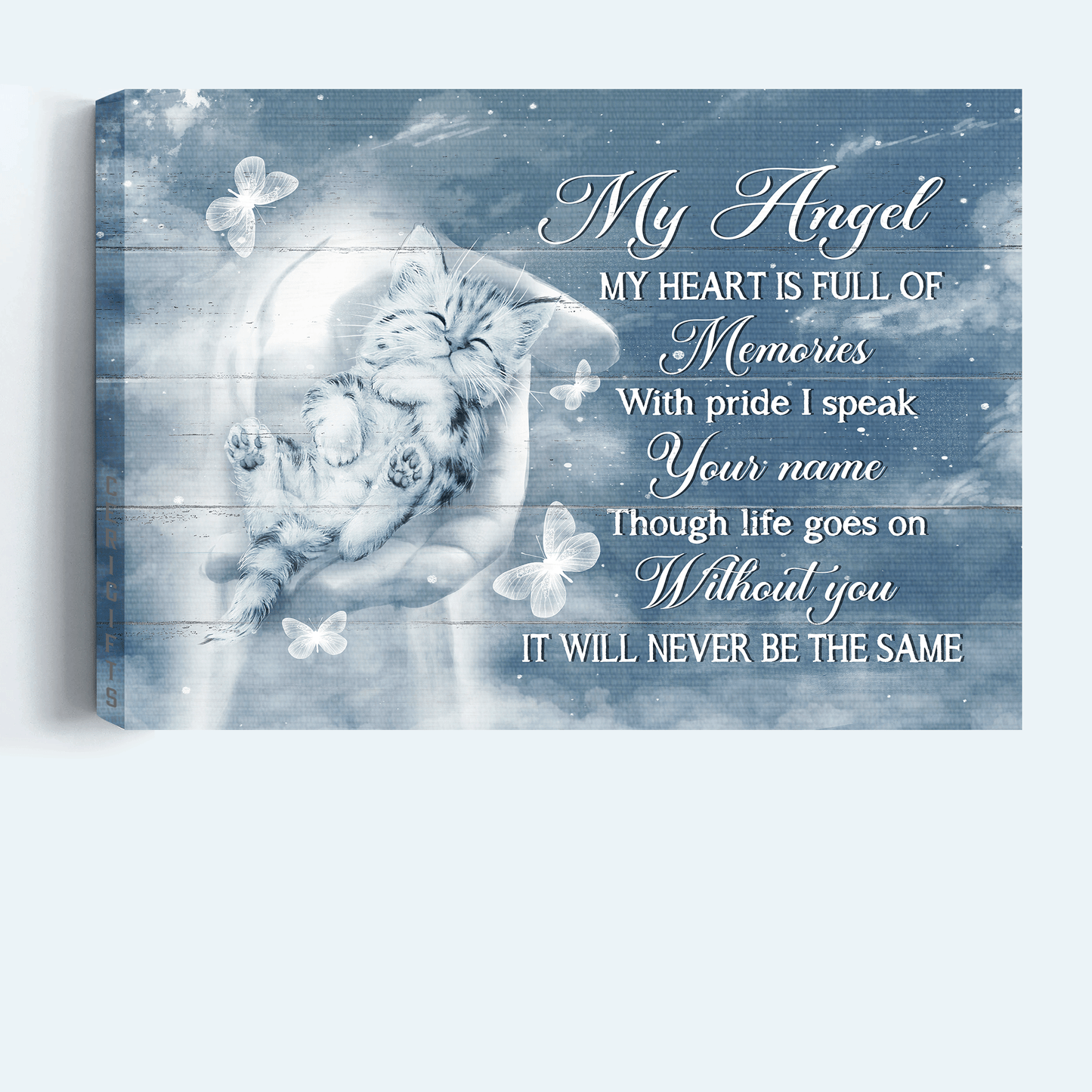 Jesus Landscape Canvas- Baby Cat, Take My Hand, Jesus Painting Canvas- Gift For Christian- My Heart Is Full Of Memories