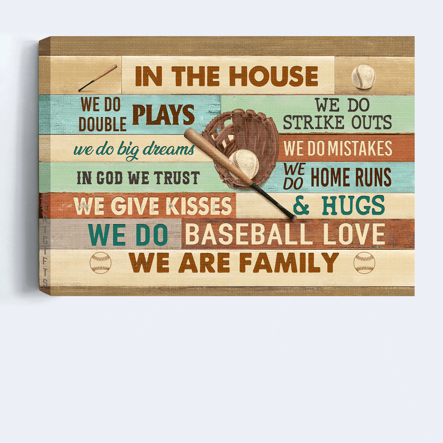 Jesus Landscape Canvas- Baseball Painting, Sport Drawing Canvas- Gift For Christian- We Are Family