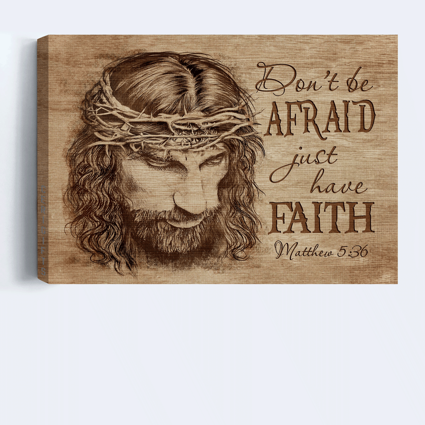 Jesus Landscape Canvas - Motivational quote Landscape Canvas - Inspirational gift, Gift For Religious Chiristian - Don't be afraid, Just have faith