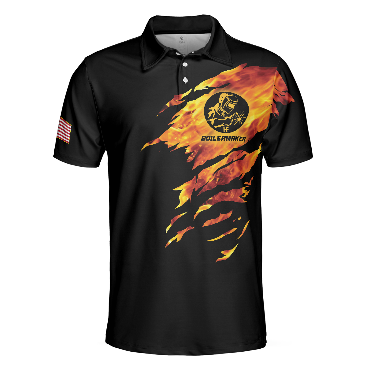 Men Polo Shirt - Boilermaker My Craft Allows Me To Build Anything Polo Shirt, Skull Polo Shirt, Boilermaker Shirt For Men