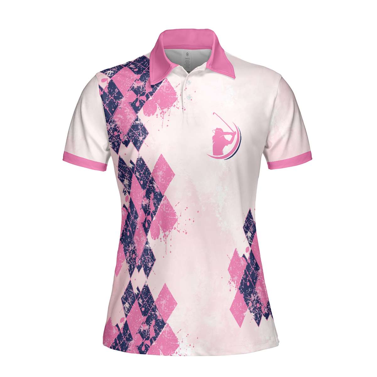 Golfing From Nine To Wine Short Sleeve Women Polo Shirt, Pink Golf Polo Shirt, Golf Shirt For Wine Lovers, Best Gift For Golfers