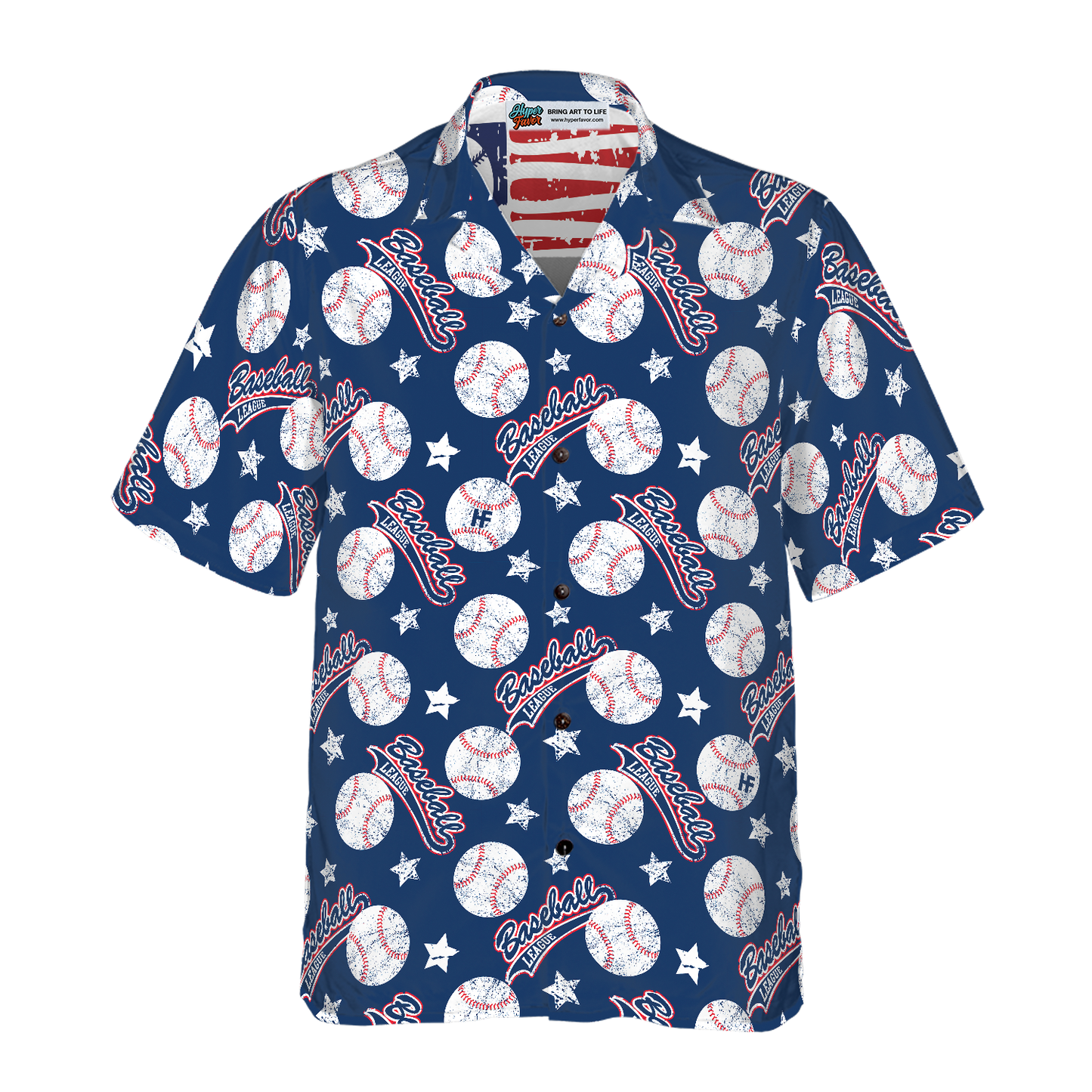 Baseball Star, US Flag Hawaiian Shirt, Best Gift For Baseball Players, Friend, Family