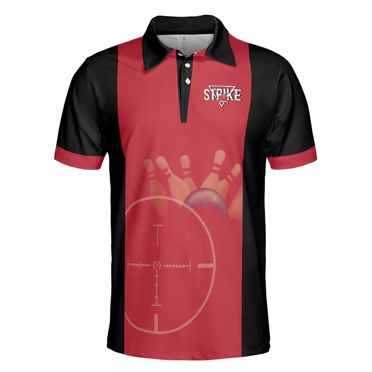 Bowling Men Polo Shirt - Black And Red Bowling Style, Kinda Busy Right Now Bowling Polo Shirt - Perfect Gift For Friend, Family, Bowling Lovers