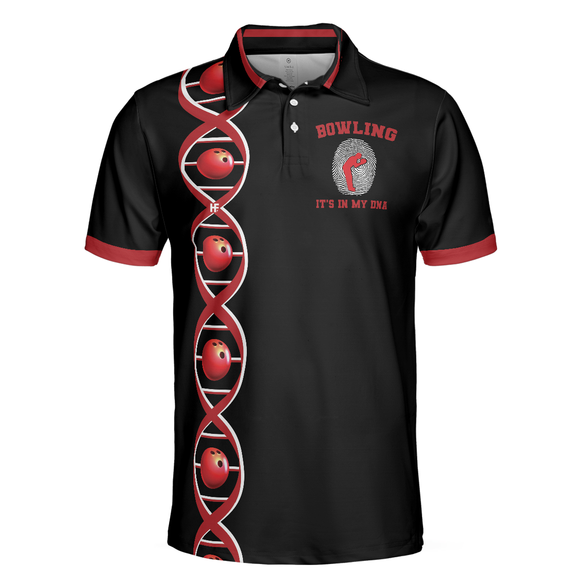 Bowling Men Polo Shirt - Bowling It's In My DNA Polo Shirt, Swag Bowling Polo Shirt For Men - Perfect Gift For Friend, Family, Bowling Lovers