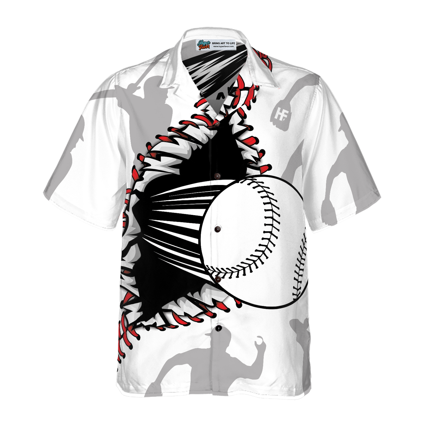 Baseball Wear Out Pattern Hawaiian Shirt, Best Gift For Baseball Player, Husband, Wife, Boyfriend, Girlfriend, Friend, Family