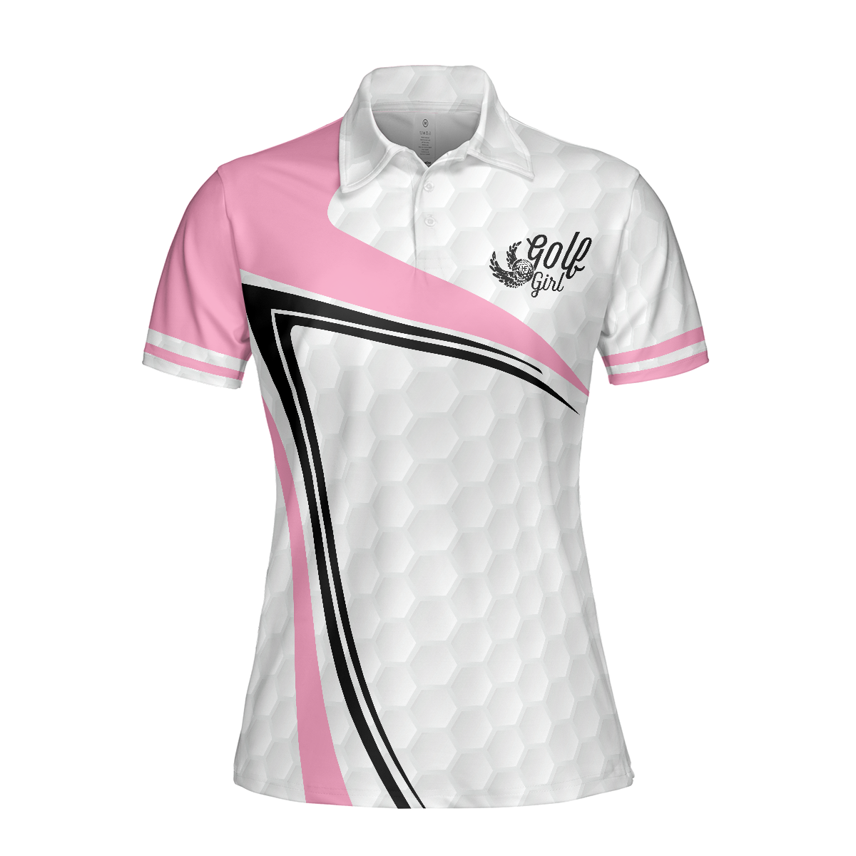 Golf Girl In Sporty Style Golf Short Sleeve Women Polo Shirt, Simple Golf Shirt Design For Female Players, Polo Shirt For Women Golfers