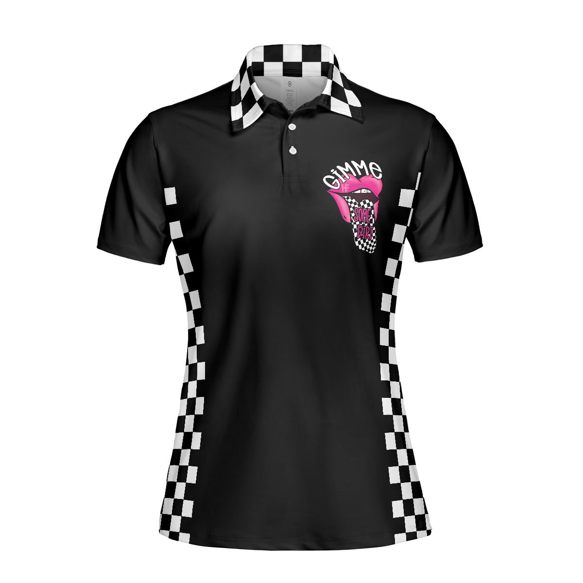 She Wants The D Dirt Track Racing Short Sleeve Women Polo Shirt, Adult Humor Dirt Track Racing Shirt For Ladies - Best Gift For Women, Female