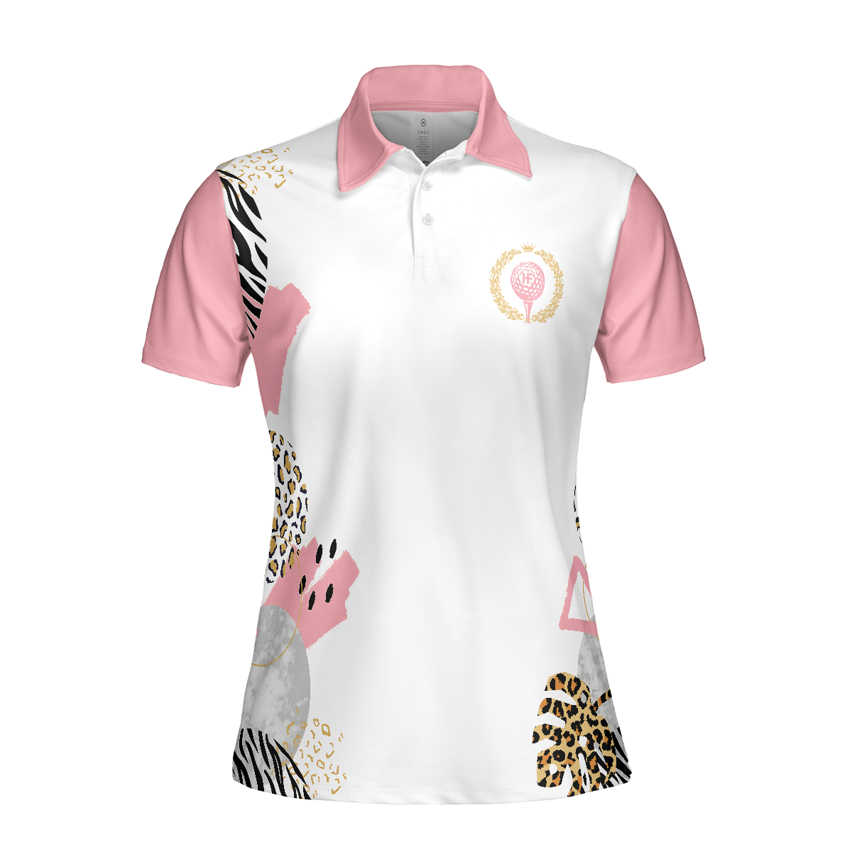 Funny Pink Golf Short Sleeve Women Polo Shirt, Golf Makes Me Happy You Not So Much Golf Shirt For Women