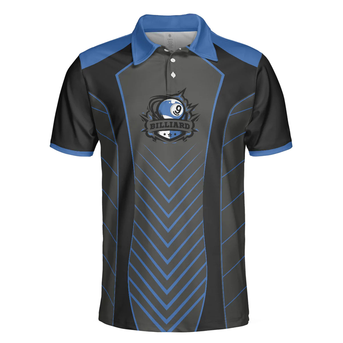 Cool Black And Blue Billiards Men Polo Shirt, Just The Tip I Promise Shirt For Male, Billiards Shirt Gift Idea For Men