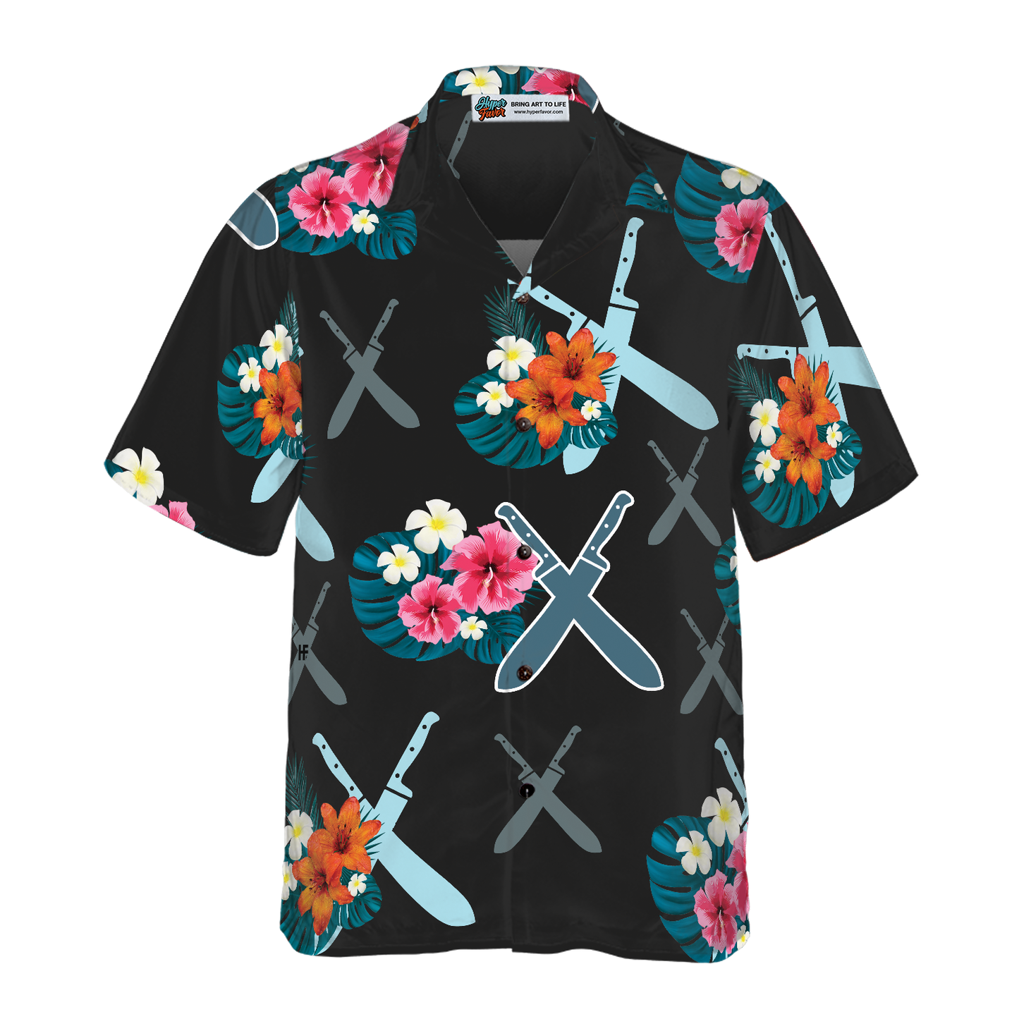 Chef Knives Tropical Hawaiian Shirt, Best Gift For Chef, Friend, Family
