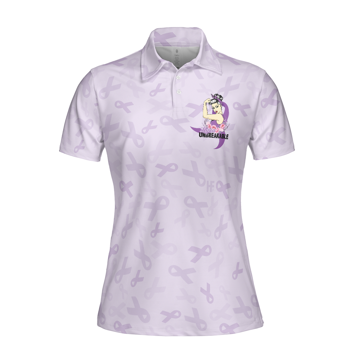 Butterfly Believe Lupus Awareness Polo Shirt, Lupus Month Awareness Ribbon Polo Shirt, Best Lupus Shirt For Women, Best Gift for Ladies
