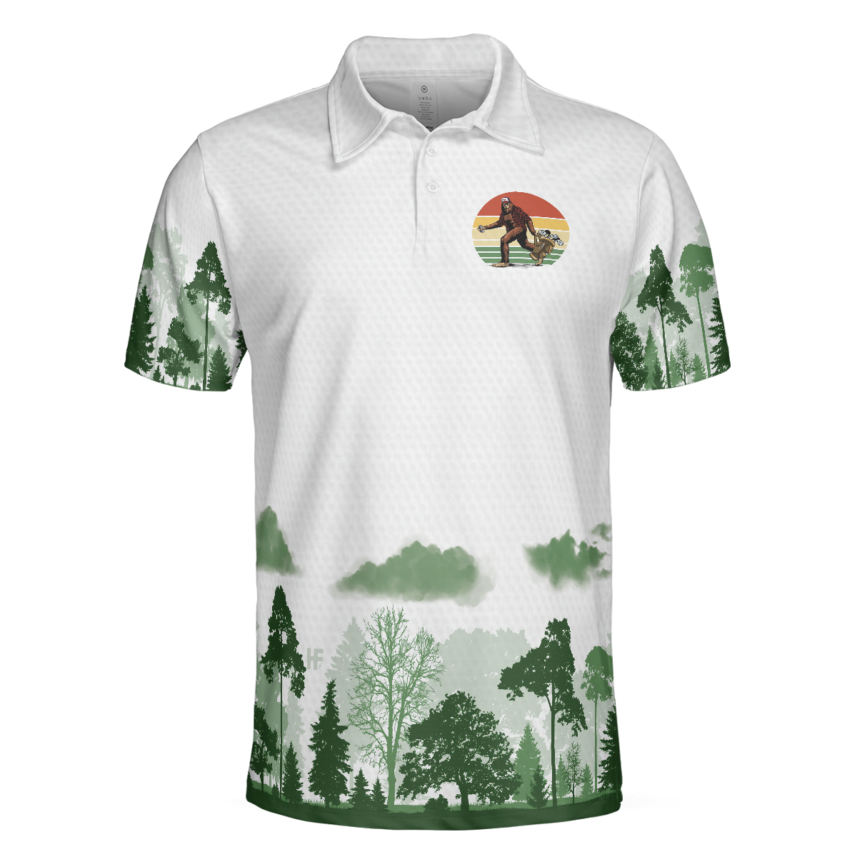 Cool Big Foot Golf Men Polo Shirt, Golf Not All Wanders Shirt For Male Golfers, Beer Drinking Golf Shirt For Men