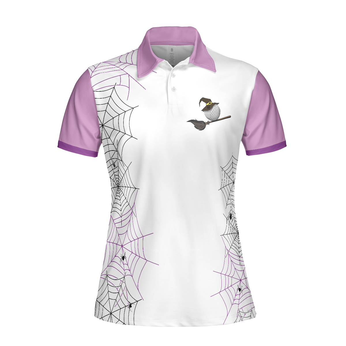 Women Polo Shirt, Come We Fly Golf Short Sleeve Women Polo Shirt, Witch Halloween Golf Shirt For Ladies