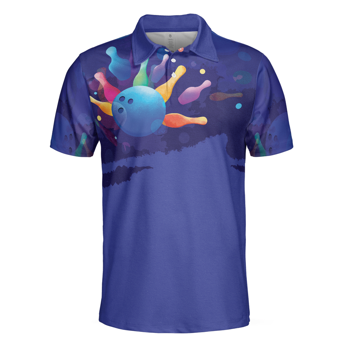 This is how I roll Mens Blue Bowling Polo Shirt - Perfect Gift For Men