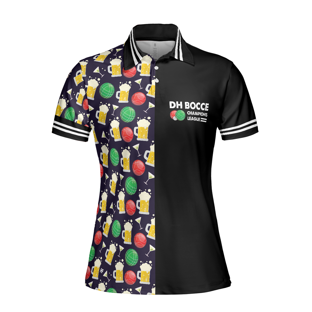 DH BOCCE Champions League,  Short Sleeve Women Polo Shirt, Best Gift For Champions League Lover, Gift For Women